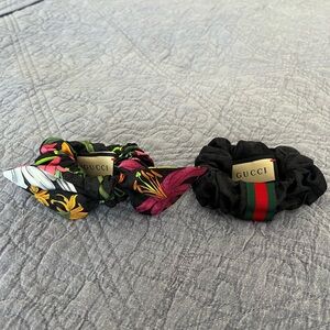 Authentic Gucci Silk Scrunchie Set (NEW w/o tags)